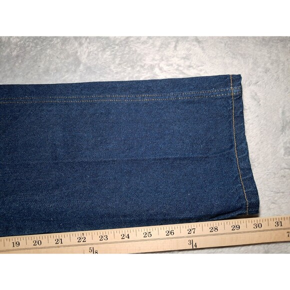 NWT VINTAGE MEN’S 30x30 Power Blues Regular Fit DARK BLUE DENIM JEANS NOS - Picture 8 of 11